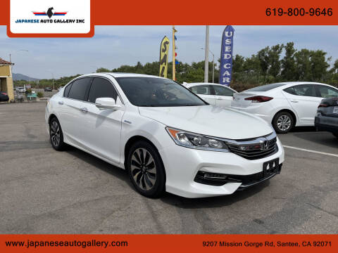 2017 Honda Accord Hybrid for sale at Japanese Auto Gallery Inc in Santee CA