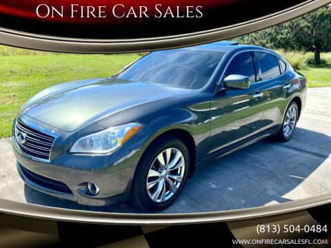 2013 Infiniti M37 for sale at On Fire Car Sales in Tampa FL