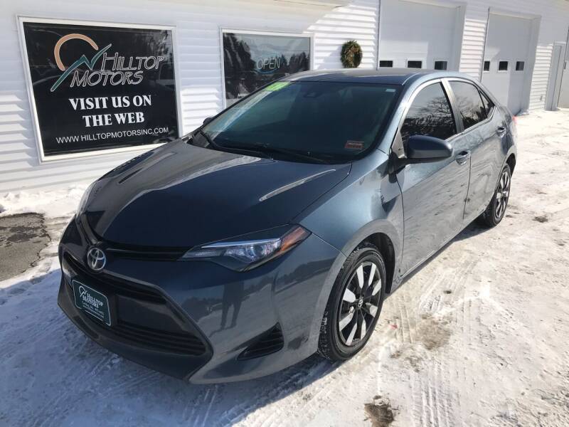 2017 Toyota Corolla for sale at HILLTOP MOTORS INC in Caribou ME