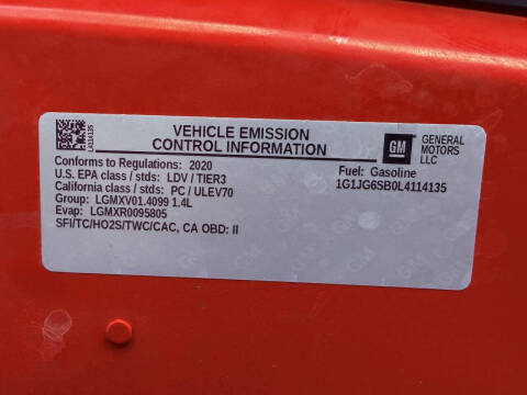 2020 Chevrolet Sonic LT