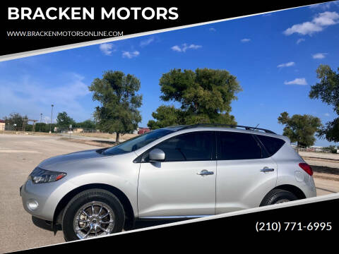 2009 Nissan Murano for sale at BRACKEN MOTORS in San Antonio TX