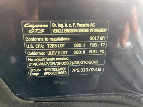 2017 Porsche Cayenne GTS