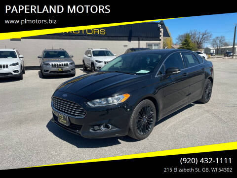 2013 Ford Fusion for sale at PAPERLAND MOTORS - Fresh Inventory in Green Bay WI