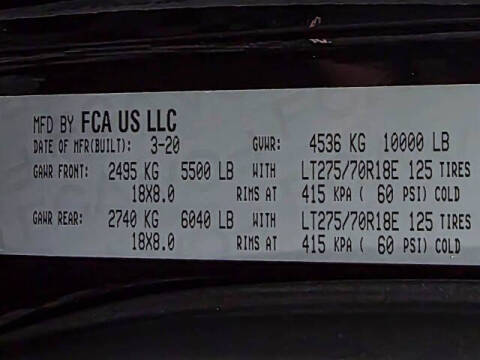 2020 RAM 2500 Tradesman