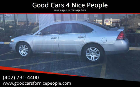2006 Chevrolet Impala for sale at Good Cars 4 Nice People in Omaha NE