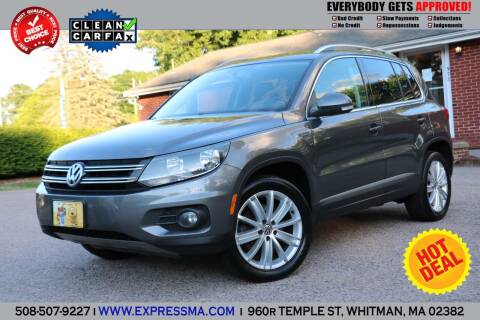 2014 Volkswagen Tiguan for sale at Auto Sales Express in Whitman MA