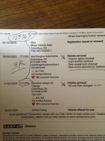 2010 Mazda MAZDA3 i Sport