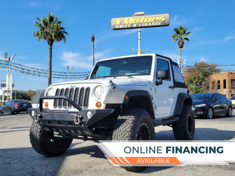 2012 Jeep Wrangler for sale at A MOTORS SALES AND FINANCE in San Antonio TX