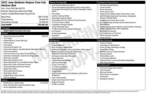 2022 Jeep Gladiator Mojave