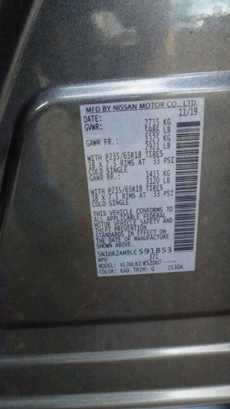 2020 Nissan Pathfinder S