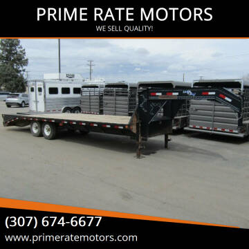 2010 LOAD MAX 25FT FLATBED TRAILER for sale at PRIME RATE MOTORS in Sheridan WY