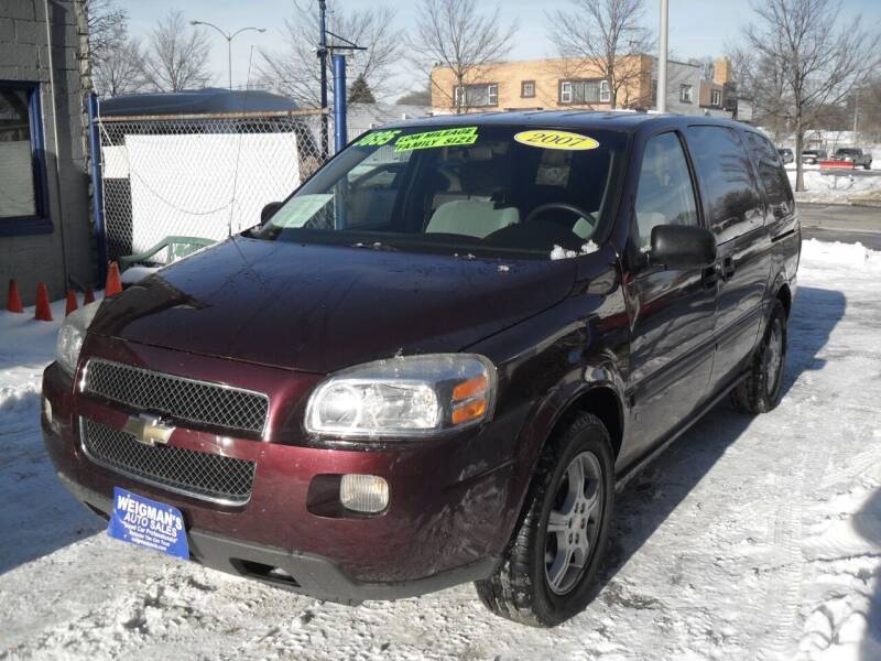 2007 Chevrolet Uplander for sale at Weigman's Auto Sales in Milwaukee WI