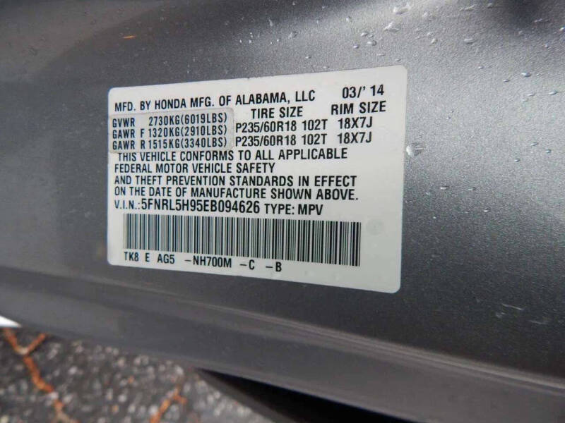 2014 Honda Odyssey Touring