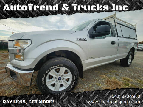 2016 Ford F-150 for sale at AutoTrend & Trucks Inc in Fredericksburg VA