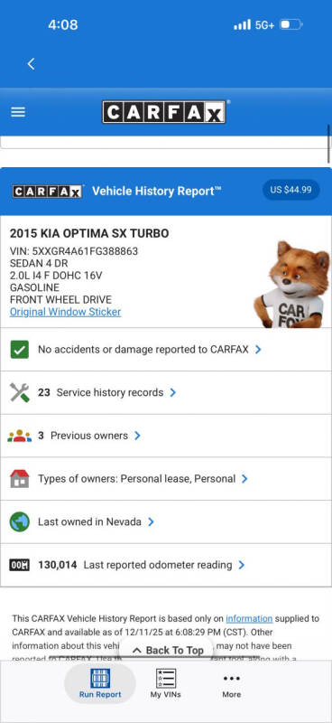 2015 Kia Optima SX Turbo