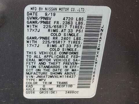 2020 Nissan Rogue SV