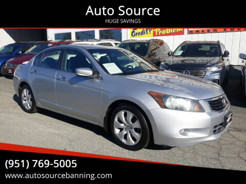 2009 Honda Accord for sale at Auto Source in Banning CA