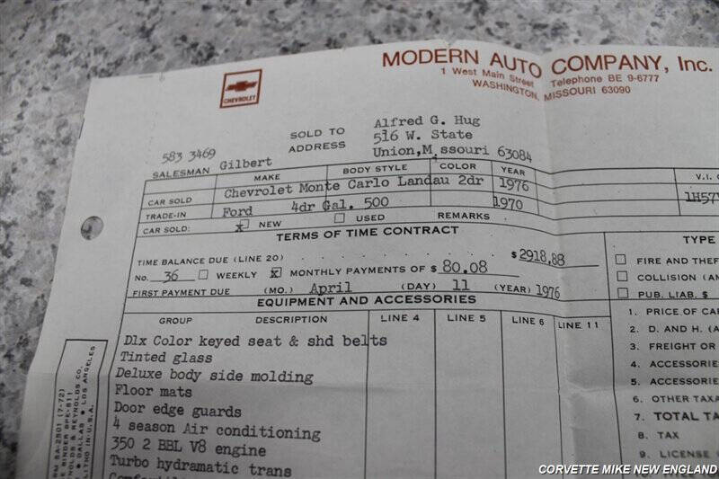 1976 Chevrolet Monte Carlo