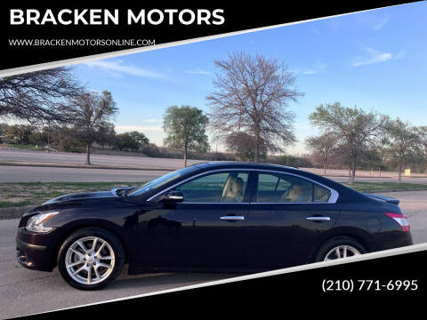 2011 Nissan Maxima for sale at BRACKEN MOTORS in San Antonio TX