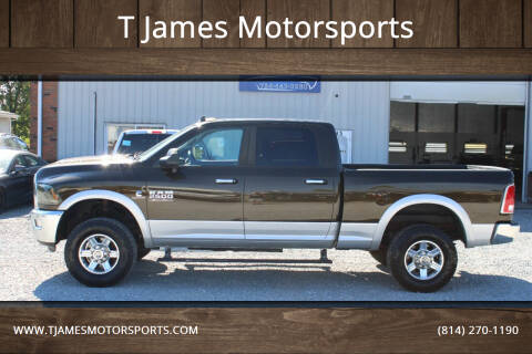 2013 RAM 2500 for sale at T James Motorsports in Gibsonia PA