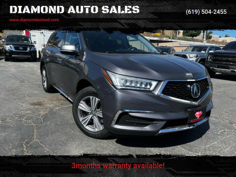 2020 Acura MDX for sale at DIAMOND AUTO SALES in El Cajon CA