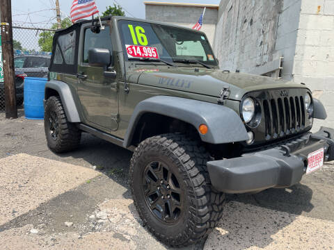 2016 Jeep Wrangler for sale at Riverside Wholesalers 2 in Paterson NJ