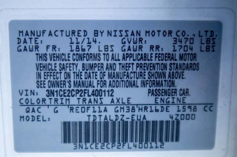 2015 Nissan Versa Note SV