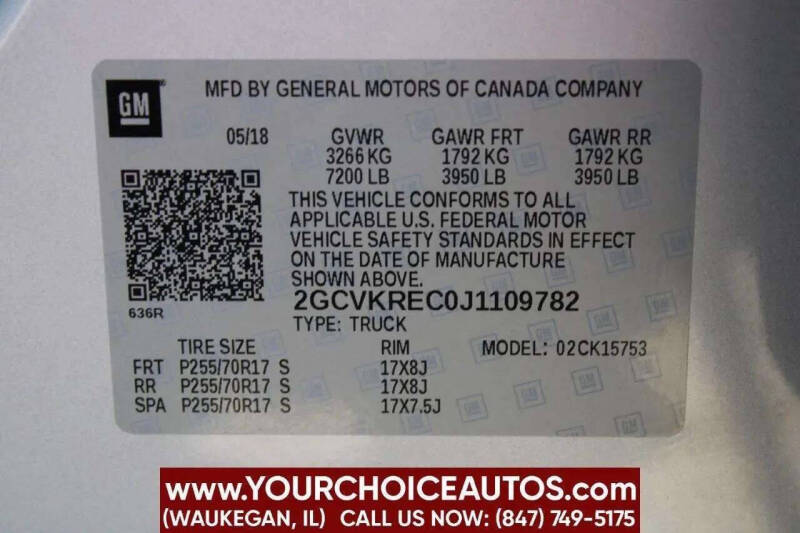 2018 Chevrolet Silverado 1500 LT