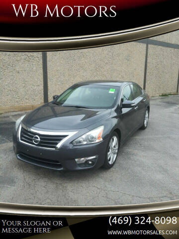 2013 Nissan Altima for sale at WB Motors in Lewisville TX