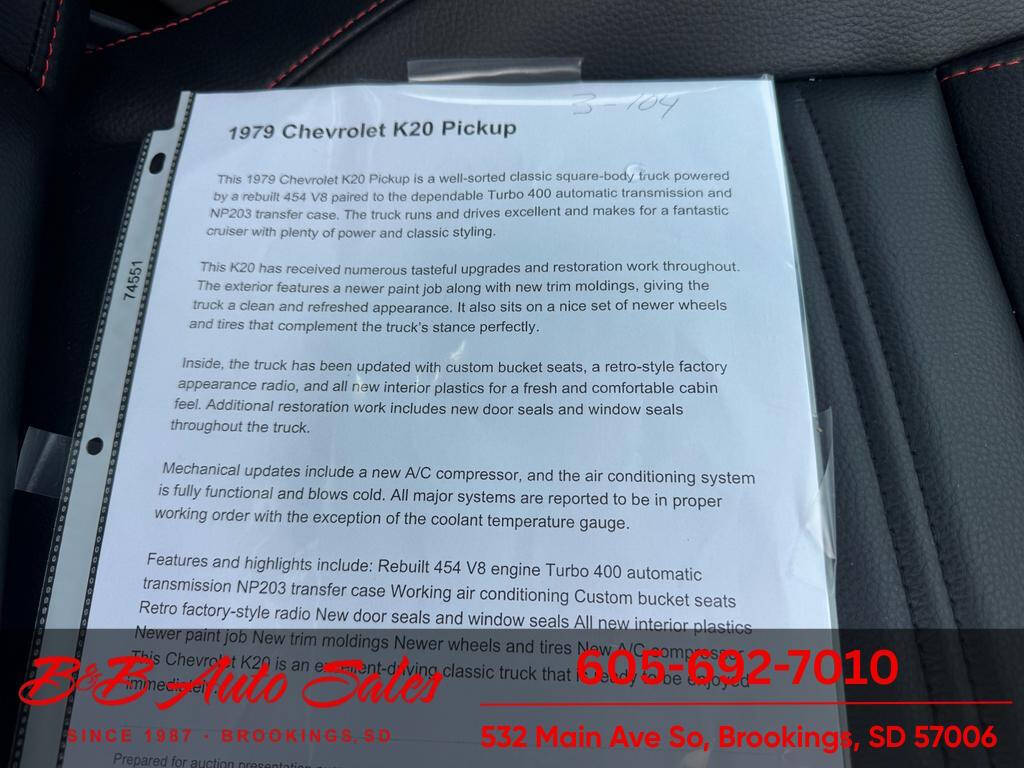 1979 Chevrolet C/K 20 Series 56