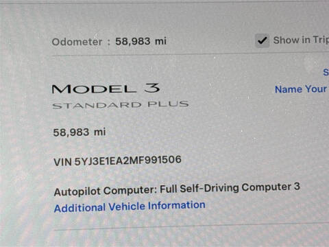 2021 Tesla Model 3 Standard Range Plus