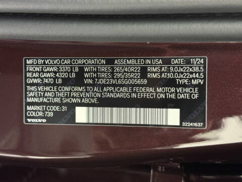 2025 Volvo EX90 Twin Performance Ultra 7P