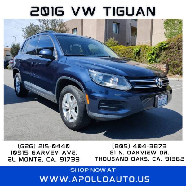2016 Volkswagen Tiguan for sale at Apollo Auto Thousand Oaks in El Monte CA