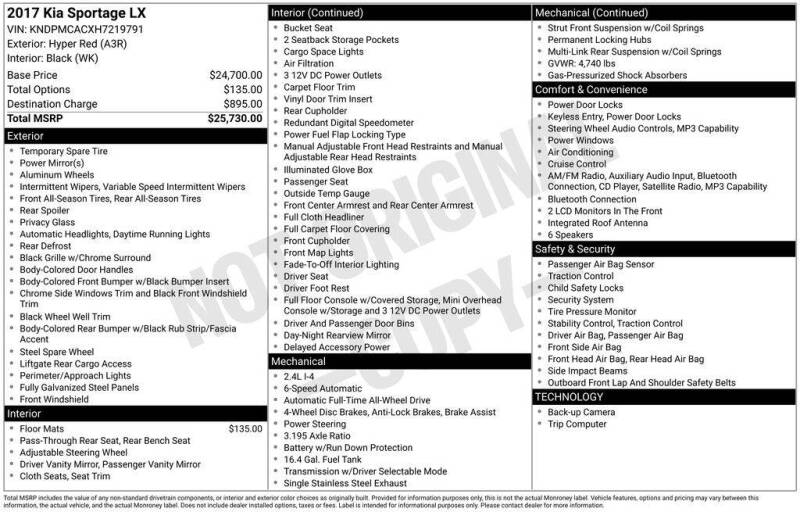 2017 Kia Sportage LX