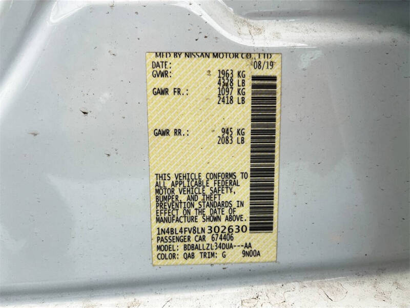 2020 Nissan Altima 2.5 Platinum