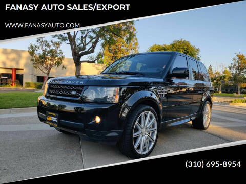 2013 Land Rover Range Rover Sport for sale at FANASY AUTO SALES/EXPORT in Yorba Linda CA