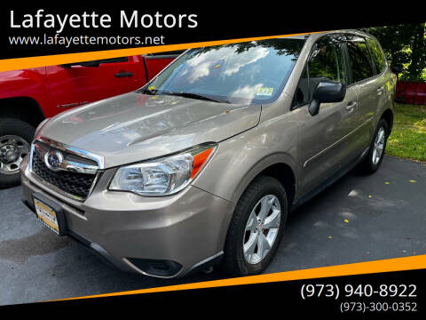 2016 Subaru Forester for sale at Lafayette Motors 2 in Andover NJ