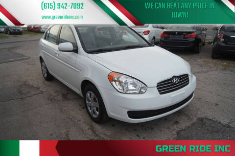 2010 Hyundai Accent for sale at Green Ride Inc in Nashville TN