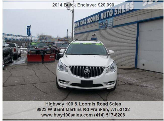 2014 Buick Enclave for sale at Highway 100 & Loomis Road Sales in Franklin WI