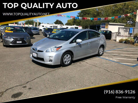 2010 Toyota Prius for sale at TOP QUALITY AUTO in Rancho Cordova CA