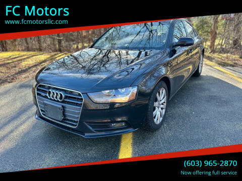 2013 Audi A4 for sale at FC Motors in Manchester NH