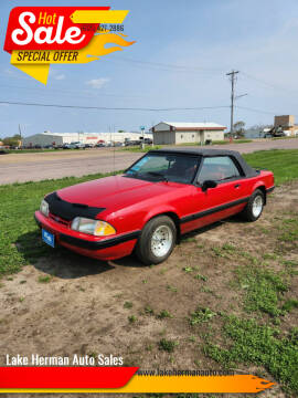 1991 Ford Mustang for sale at Lake Herman Auto Sales in Madison SD