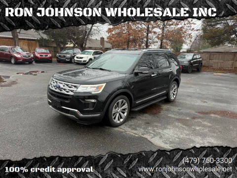 2018 Ford Explorer for sale at RON JOHNSON WHOLESALE INC in Springdale AR