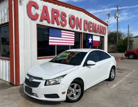 2014 Chevrolet Cruze for sale at Cars On Demand 3 in Pasadena TX