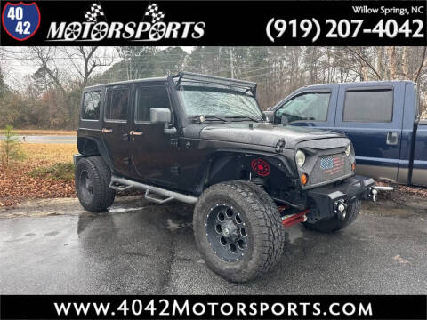 2012 Jeep Wrangler Unlimited for sale at 4042 Motorsports in Willow Spring NC