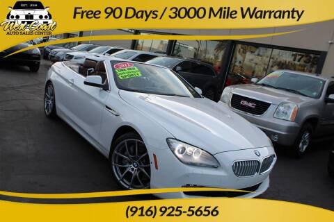 2012 BMW 6 Series for sale at West Coast Auto Sales Center in Sacramento CA