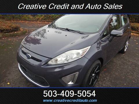 2012 Ford Fiesta for sale at Creative Credit & Auto Sales in Salem OR