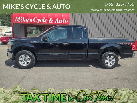 2018 Ford F-150 for sale at MIKE'S CYCLE & AUTO in Connersville IN