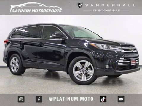 2017 Toyota Highlander for sale at Vanderhall of Hickory Hills in Hickory Hills IL