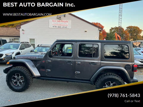 2018 Jeep Wrangler Unlimited for sale at BEST AUTO BARGAIN inc. in Lowell MA